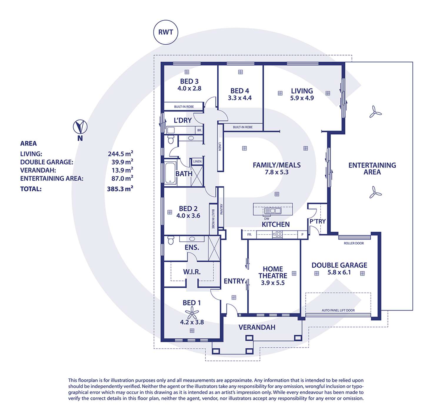 Floorplan of Homely house listing, 47 Bluestone Drive, Mount Barker SA 5251