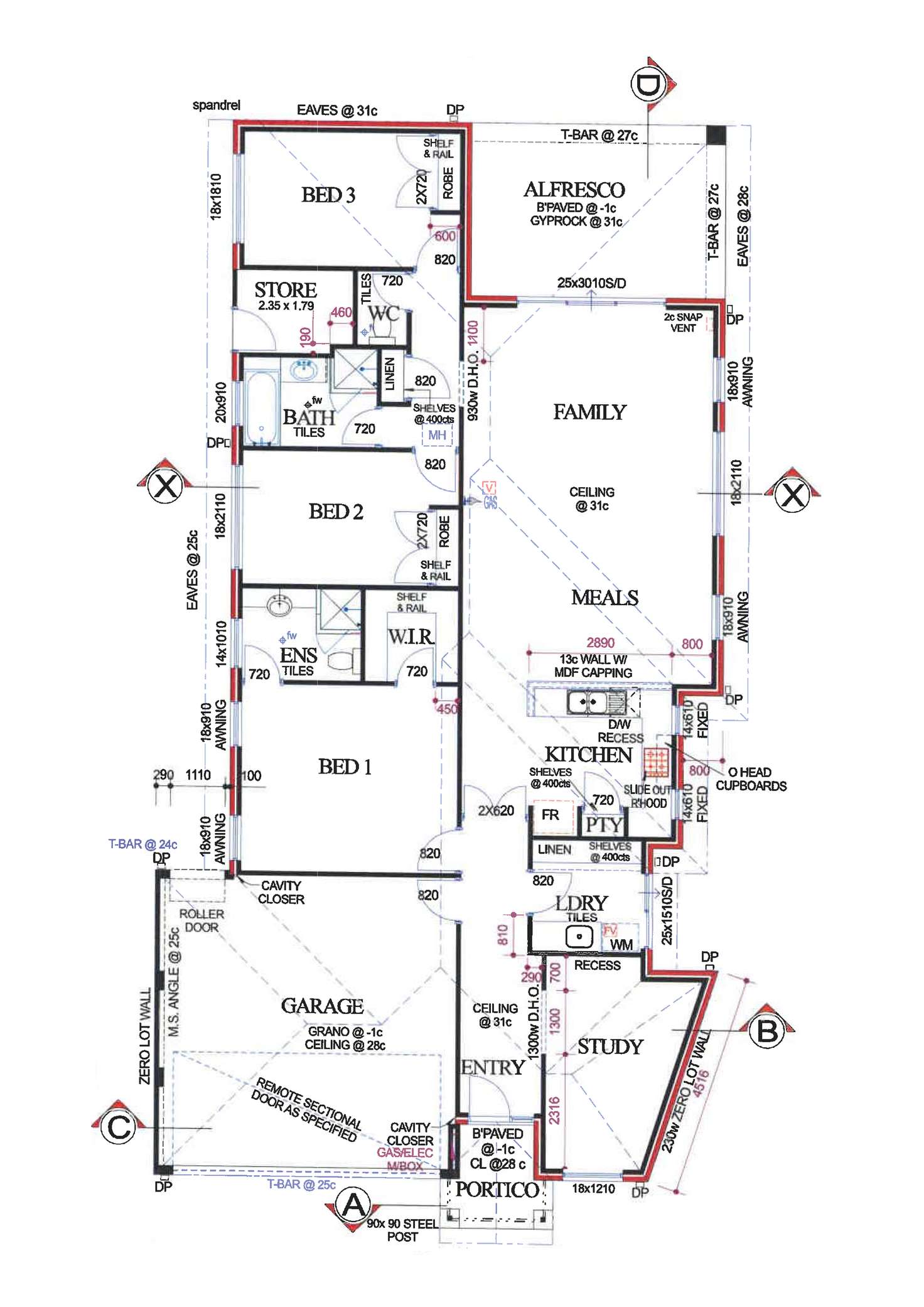 Floorplan of Homely semiDetached listing, 10 Ely Place, Clarkson WA 6030