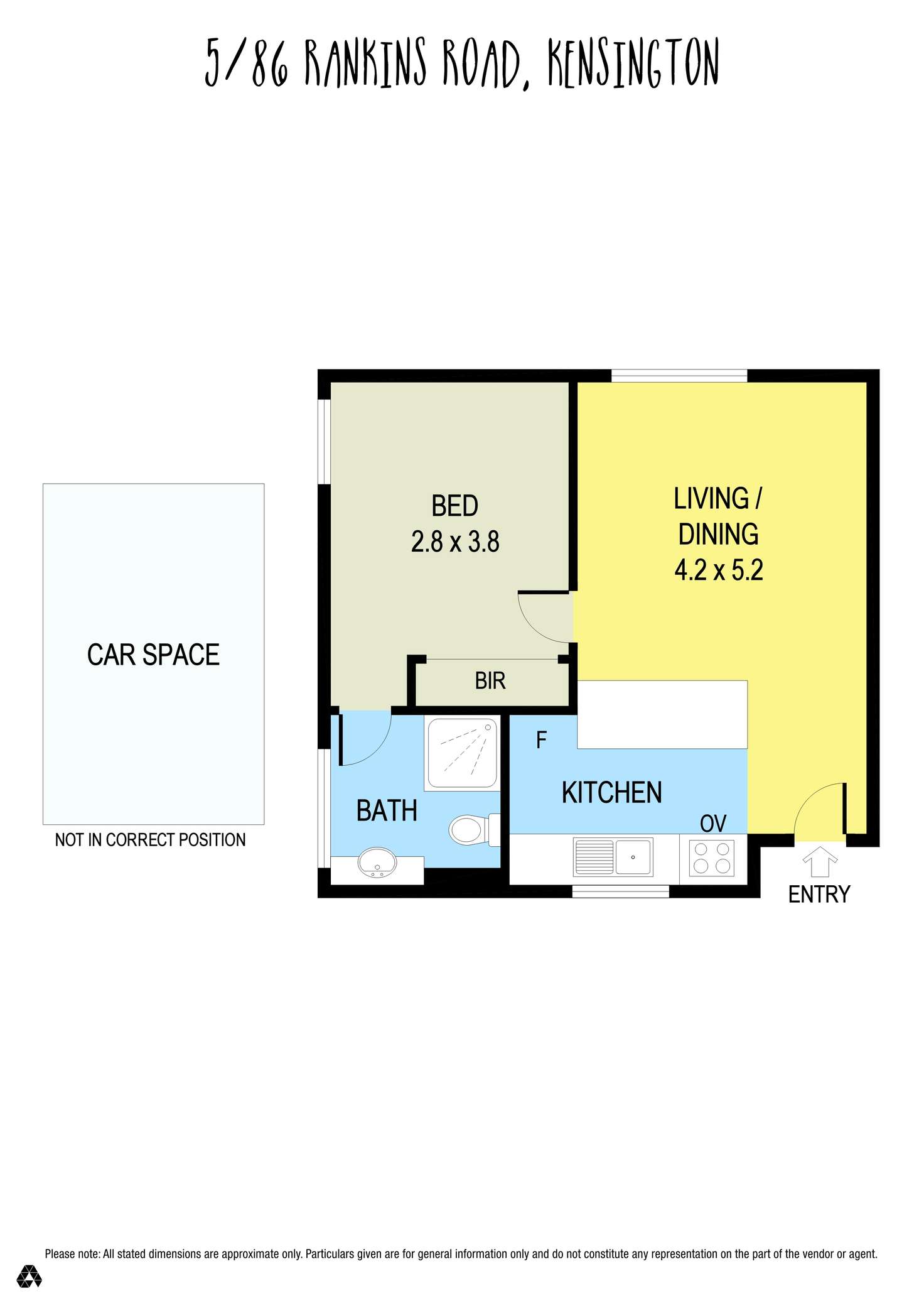 Floorplan of Homely apartment listing, 5/86 Rankins Road, Kensington VIC 3031