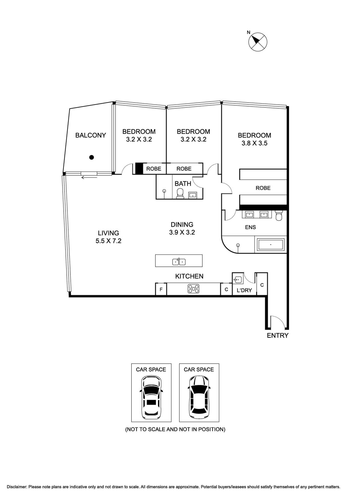 Floorplan of Homely apartment listing, 402/71 Rouse Street, Port Melbourne VIC 3207