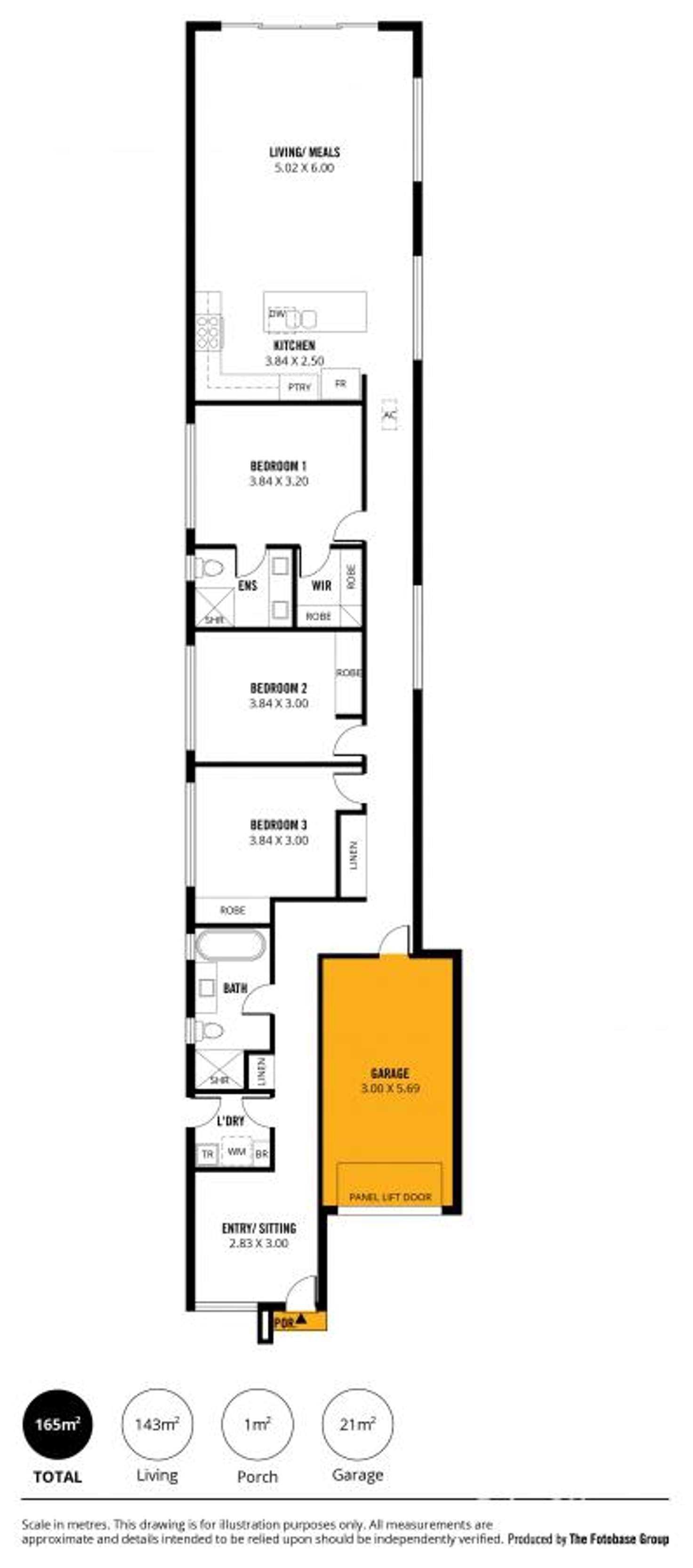 Floorplan of Homely house listing, D3/15-17 McCarthy Ave, Hectorville SA 5073