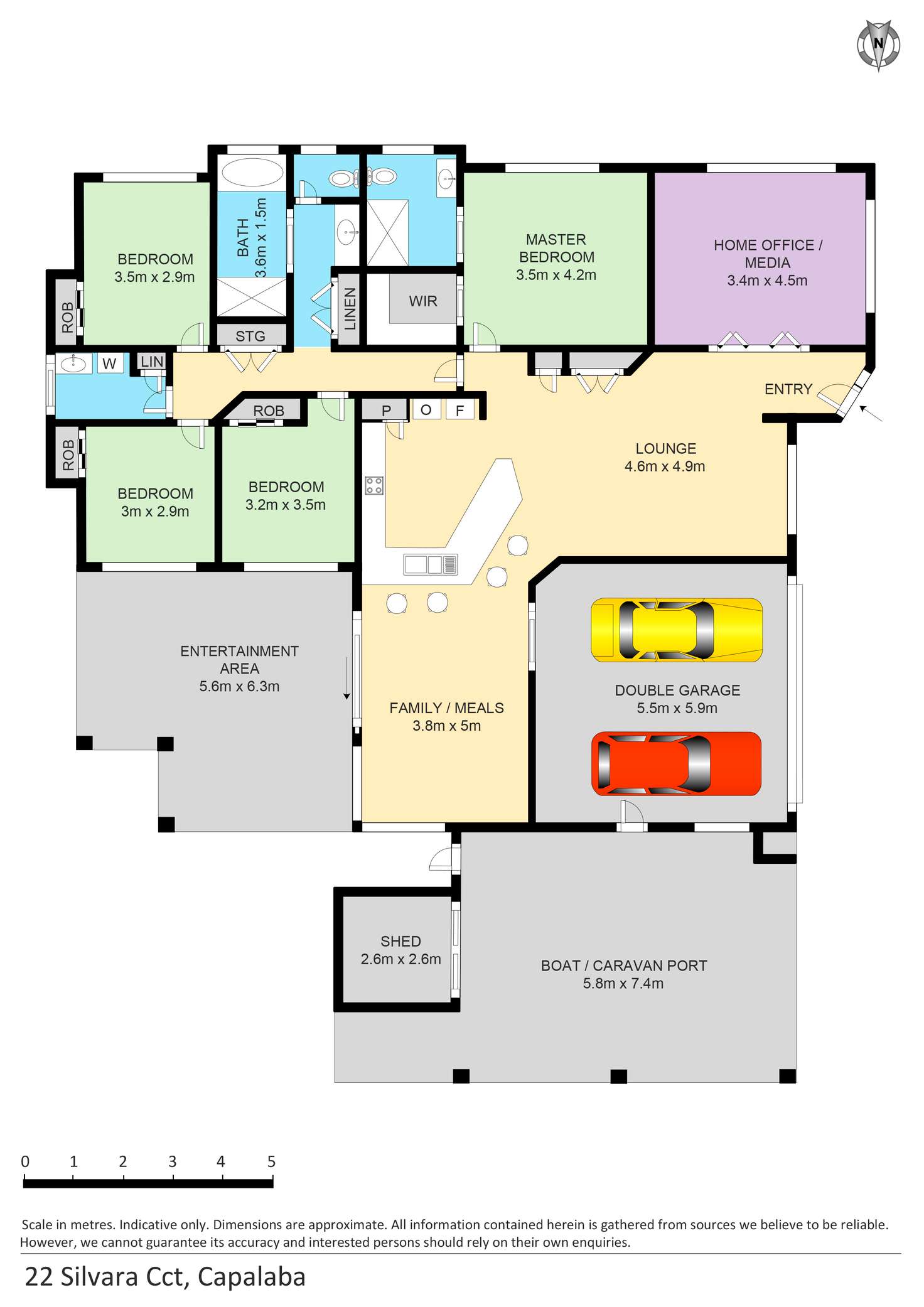 Floorplan of Homely house listing, 22 Silvara Circuit, Capalaba QLD 4157