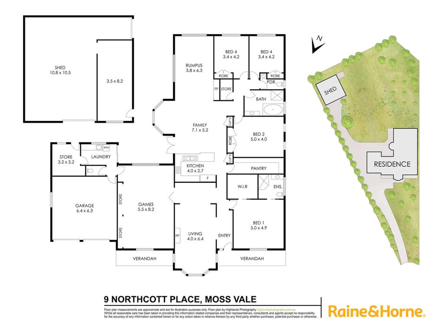 Floorplan of Homely house listing, 9 Northcott Place, Moss Vale NSW 2577