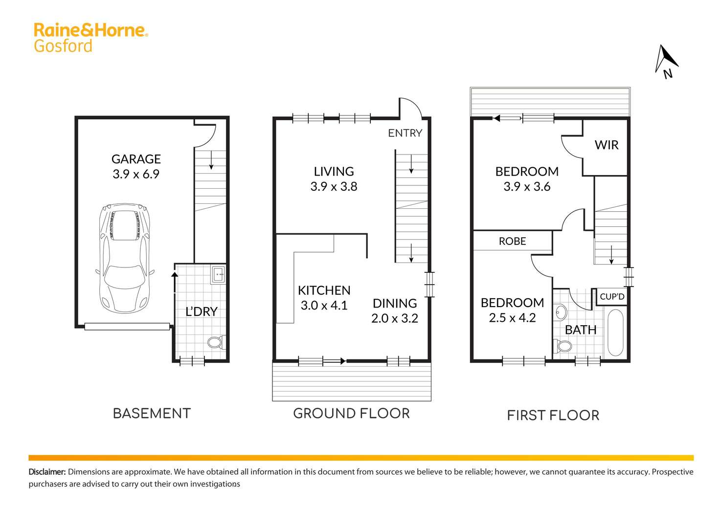 Floorplan of Homely townhouse listing, 1/100 Faunce Street West, Gosford NSW 2250