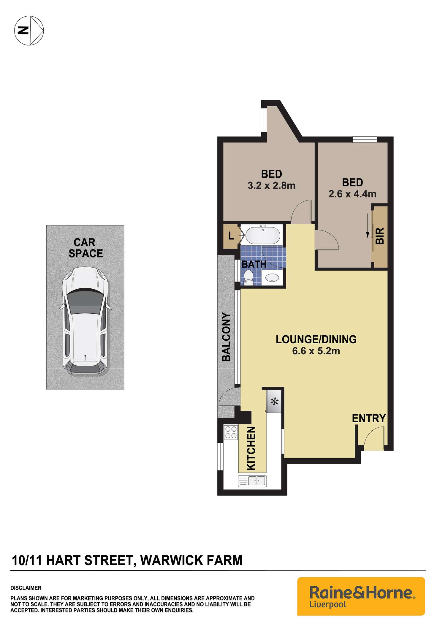 Floorplan of Homely apartment listing, 10/11 Hart Street, Warwick Farm NSW 2170