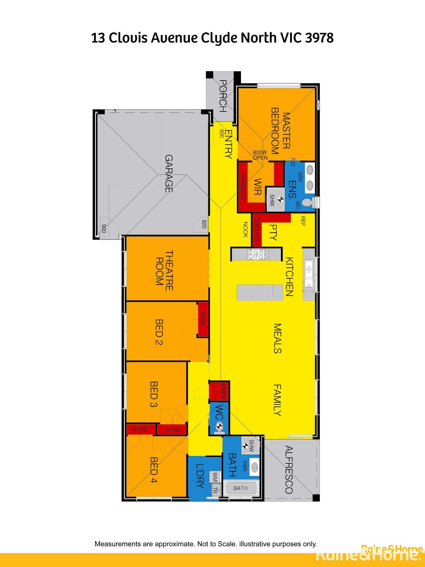 Floorplan of Homely house listing, 13 Clovis Avenue, Clyde North VIC 3978