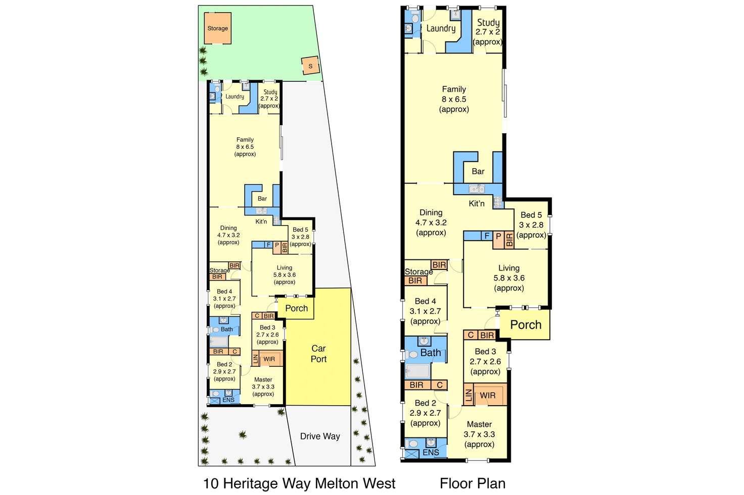 Floorplan of Homely house listing, 10 Heritage Way, Melton West VIC 3337