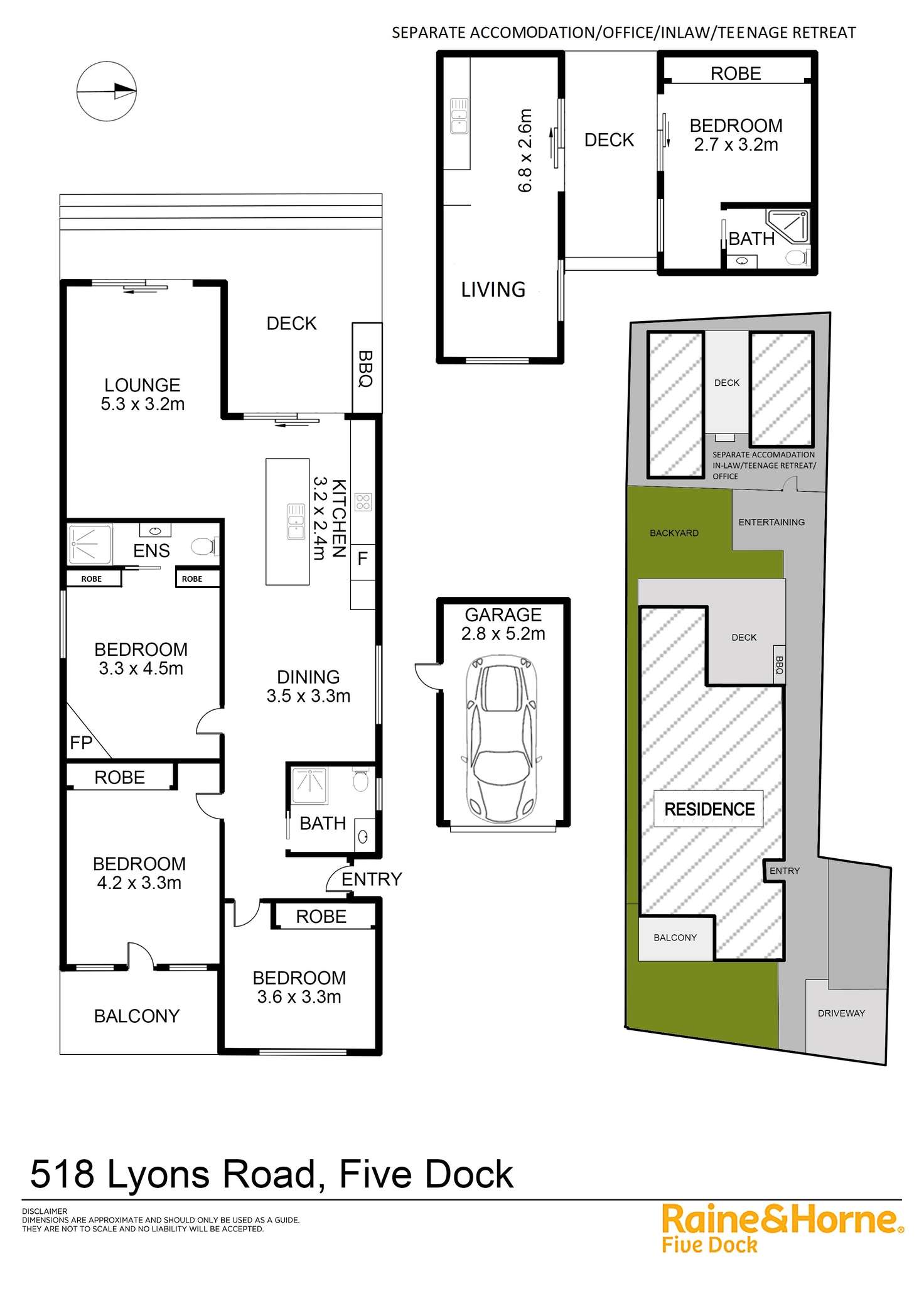 Floorplan of Homely house listing, 518 Lyons Road West, Five Dock NSW 2046