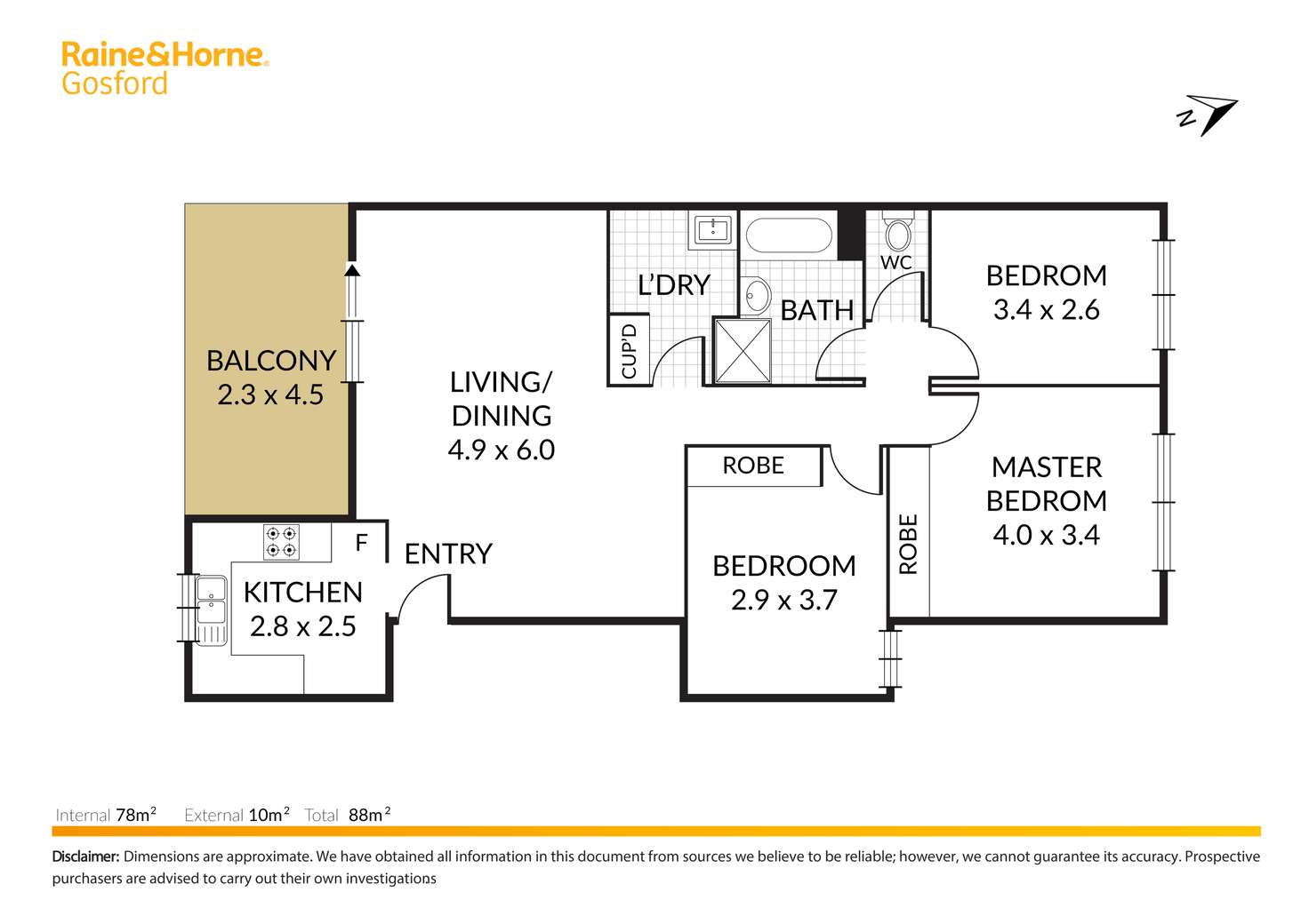 Floorplan of Homely unit listing, 4/9 Broadview Avenue, Gosford NSW 2250