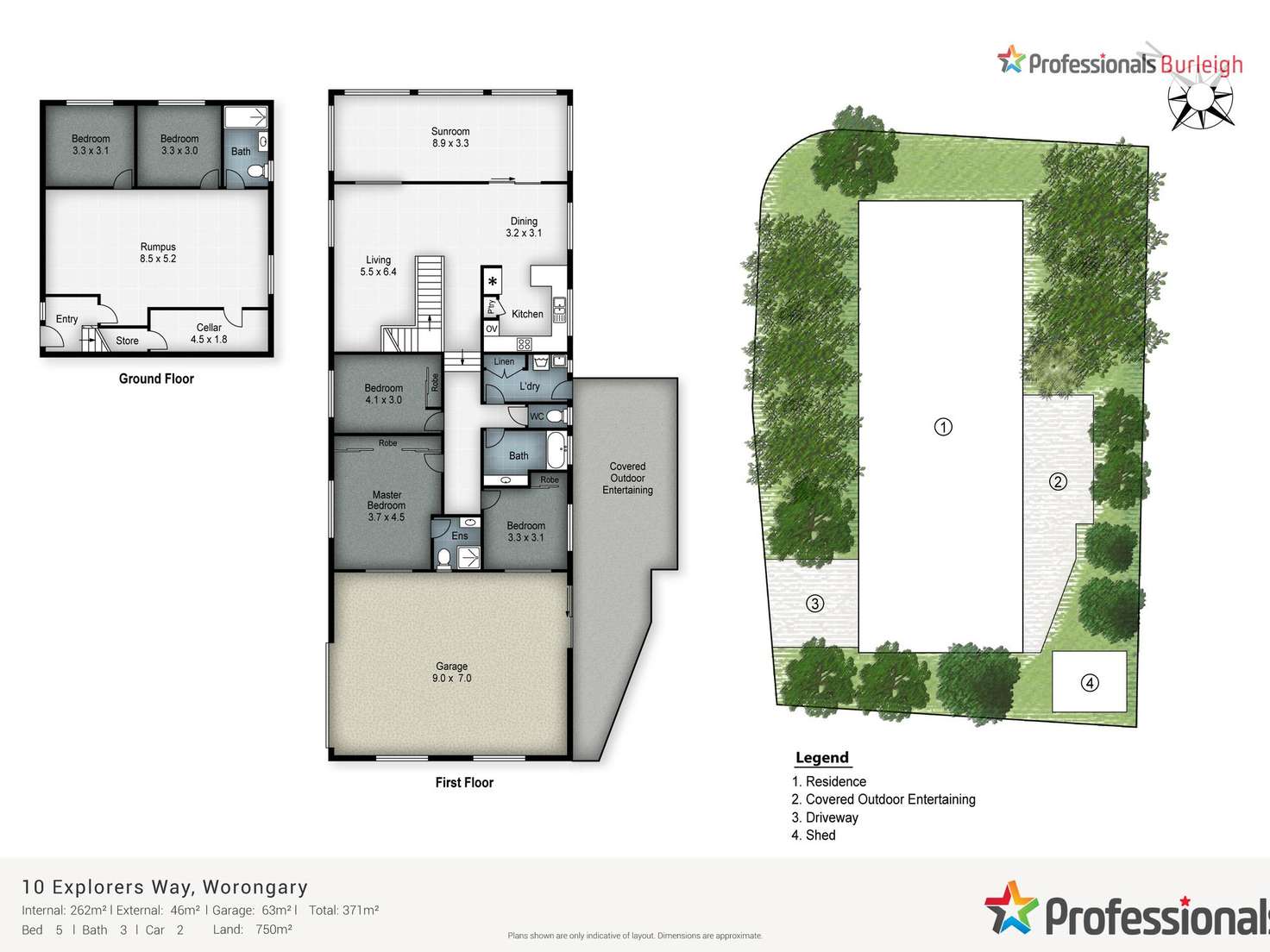 Floorplan of Homely house listing, 10 Explorers Way, Worongary QLD 4213