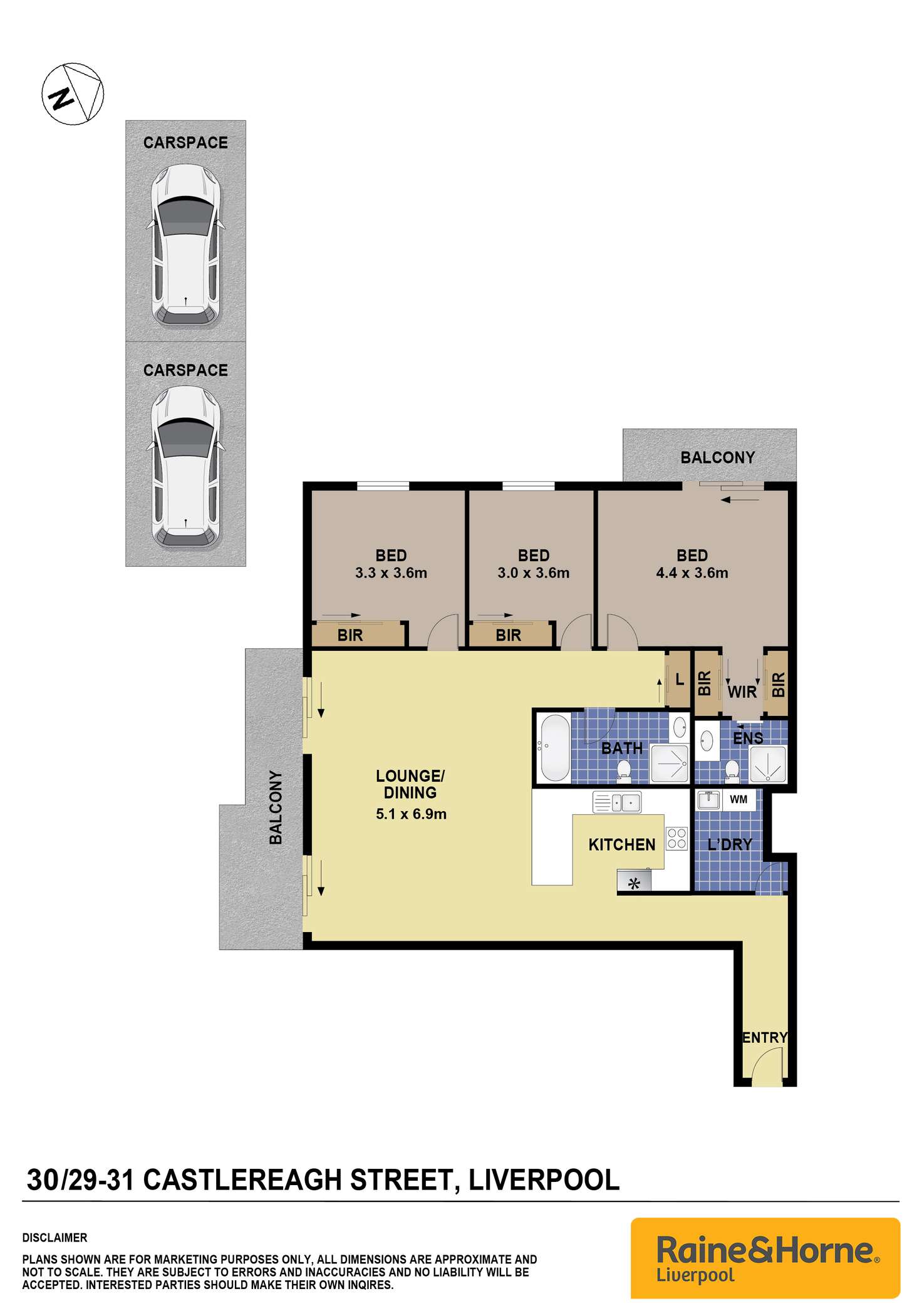 Floorplan of Homely unit listing, 30/29-31 Castlereagh Street, Liverpool NSW 2170