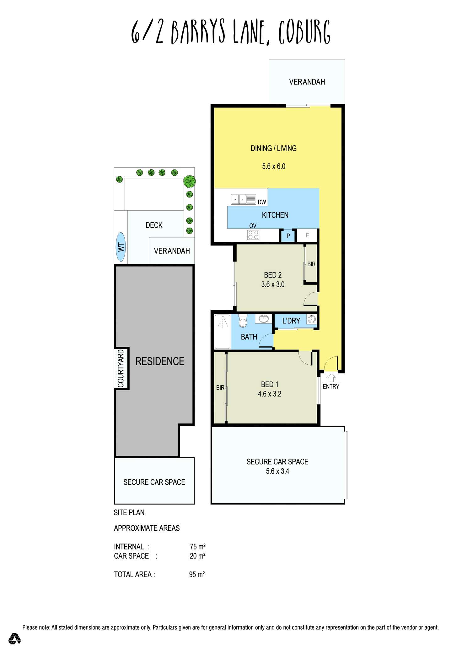 Floorplan of Homely unit listing, 6/2 Barrys Lane, Coburg VIC 3058