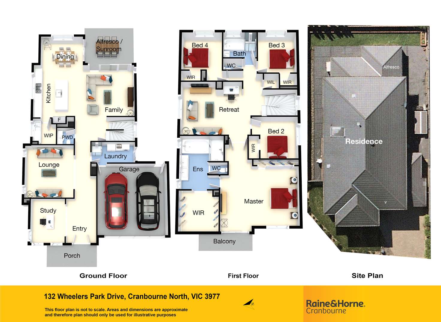 Floorplan of Homely house listing, 132 Wheelers Park Drive, Cranbourne North VIC 3977
