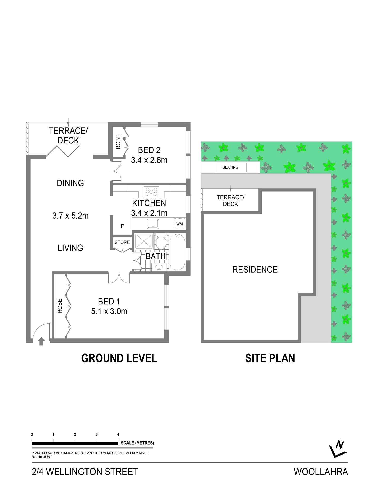 Floorplan of Homely apartment listing, 2/4 Wellington Street, Woollahra NSW 2025