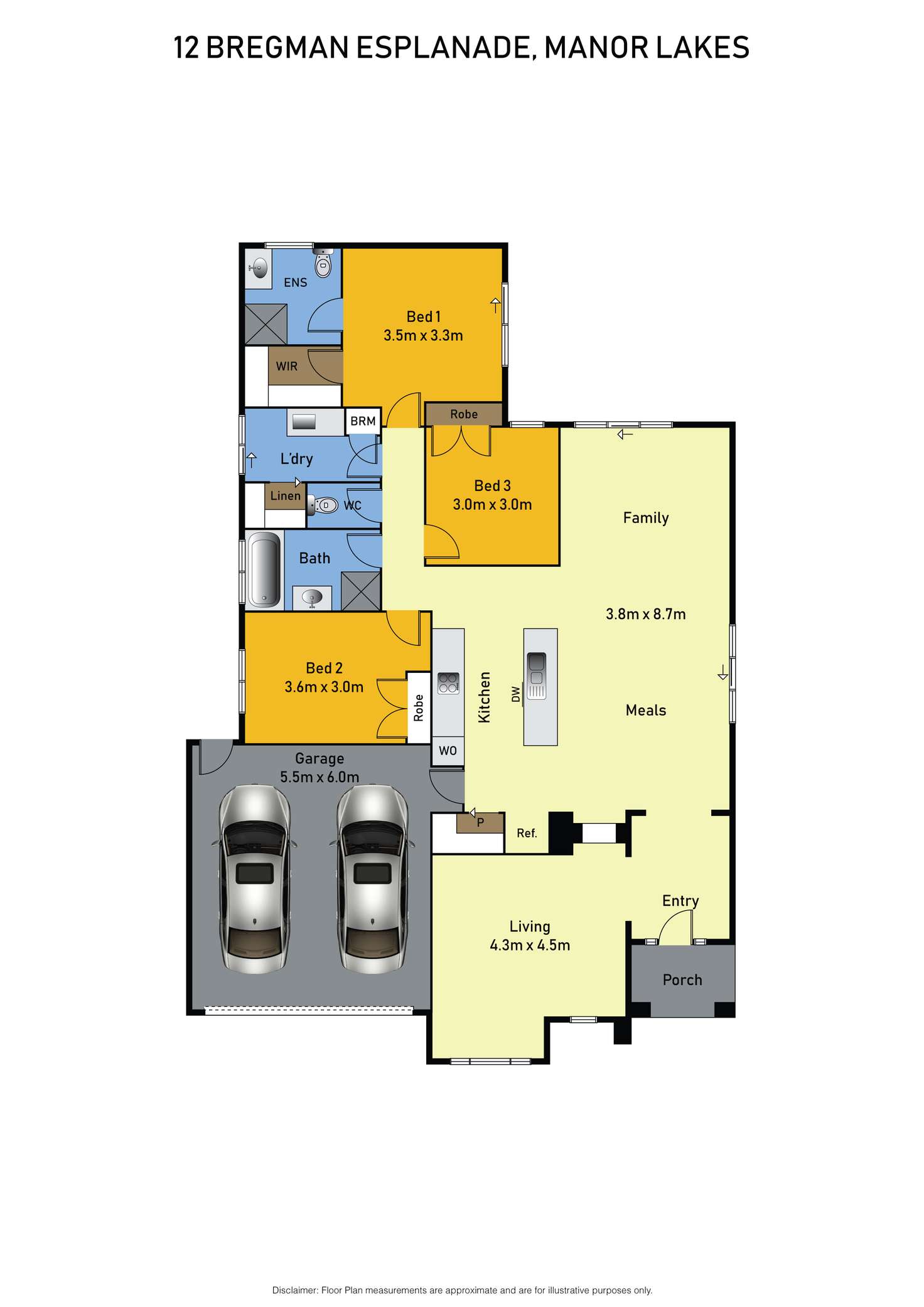 Floorplan of Homely house listing, 12 Bregman Esplanade, Manor Lakes VIC 3024