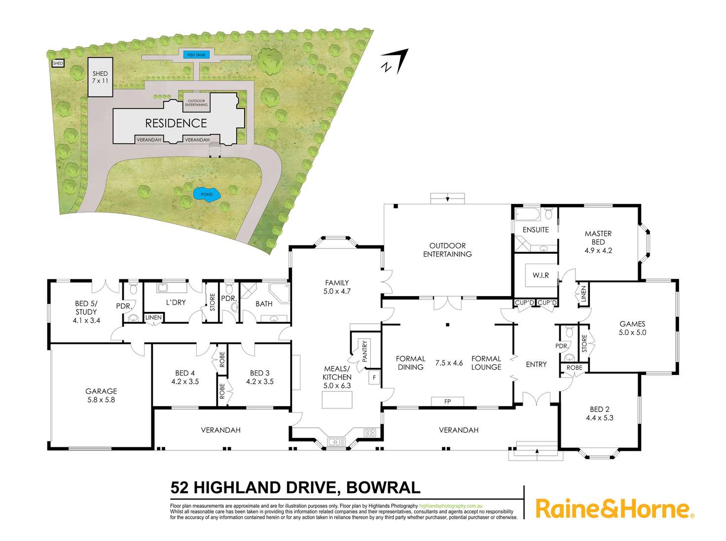 Floorplan of Homely house listing, 52 Highland Drive, Bowral NSW 2576