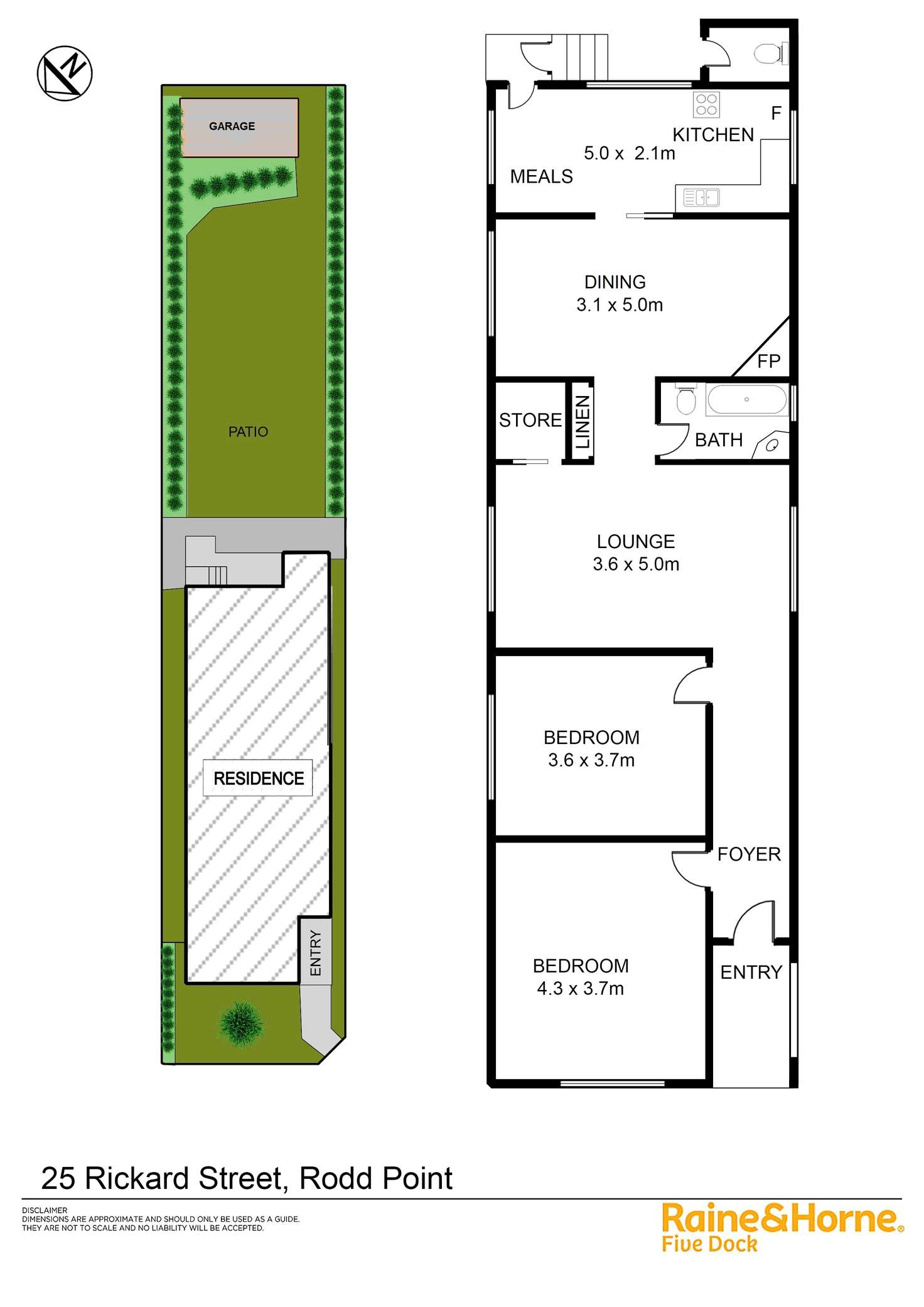 Floorplan of Homely house listing, 25 Rickard Street, Rodd Point NSW 2046