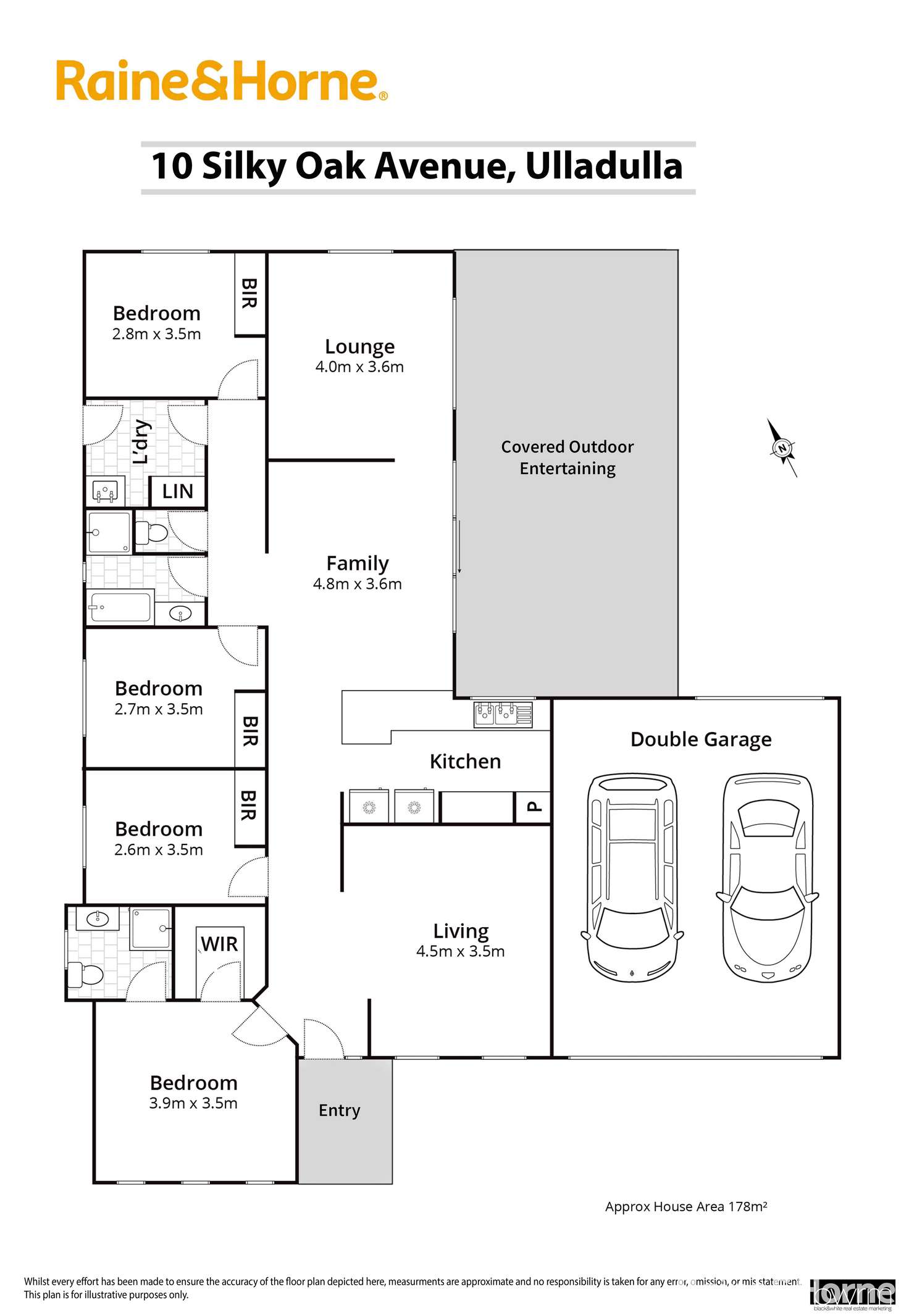 Floorplan of Homely house listing, 10 Silky Oak Avenue, Ulladulla NSW 2539