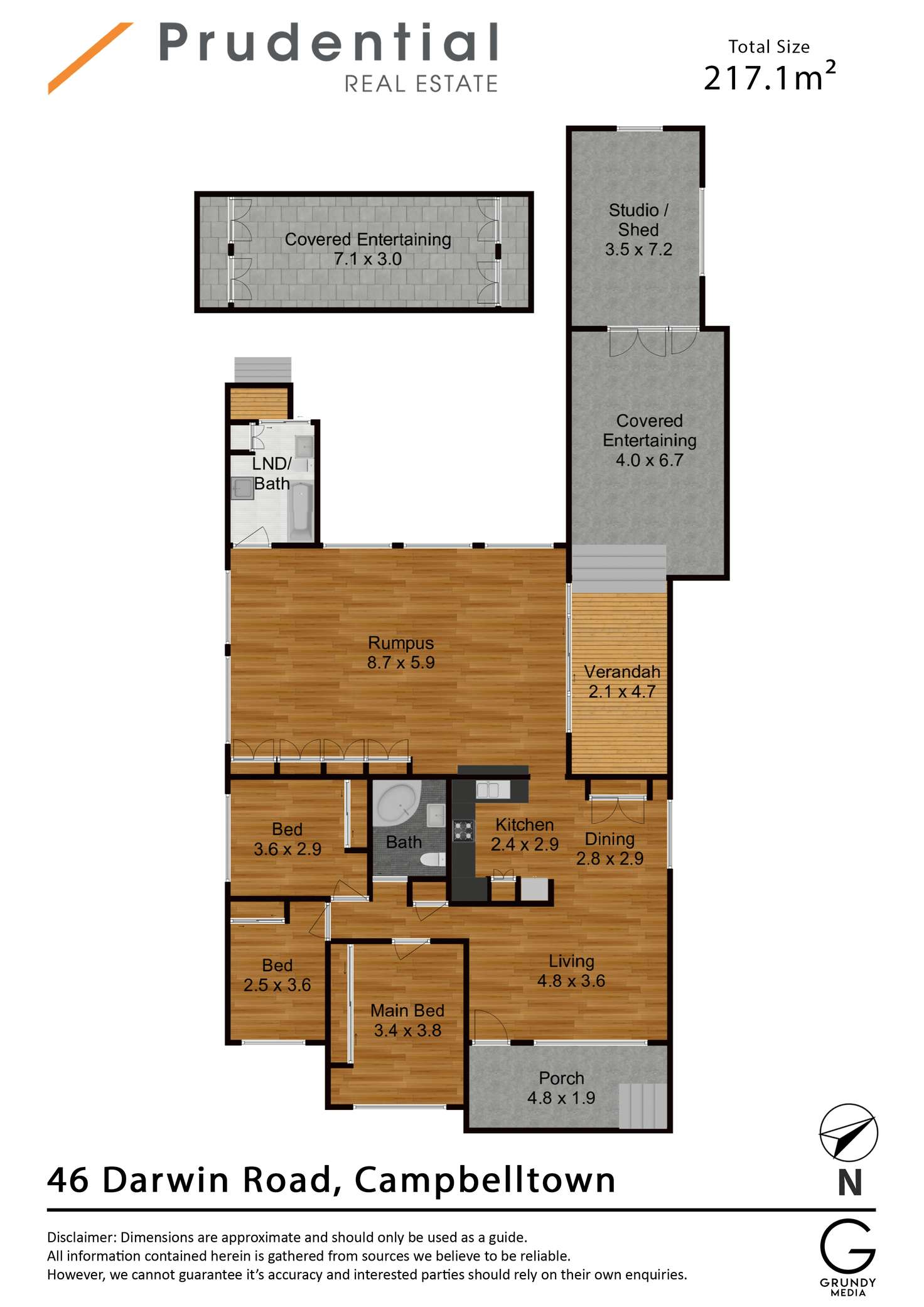 Floorplan of Homely house listing, 46 Darwin Road, Campbelltown NSW 2560