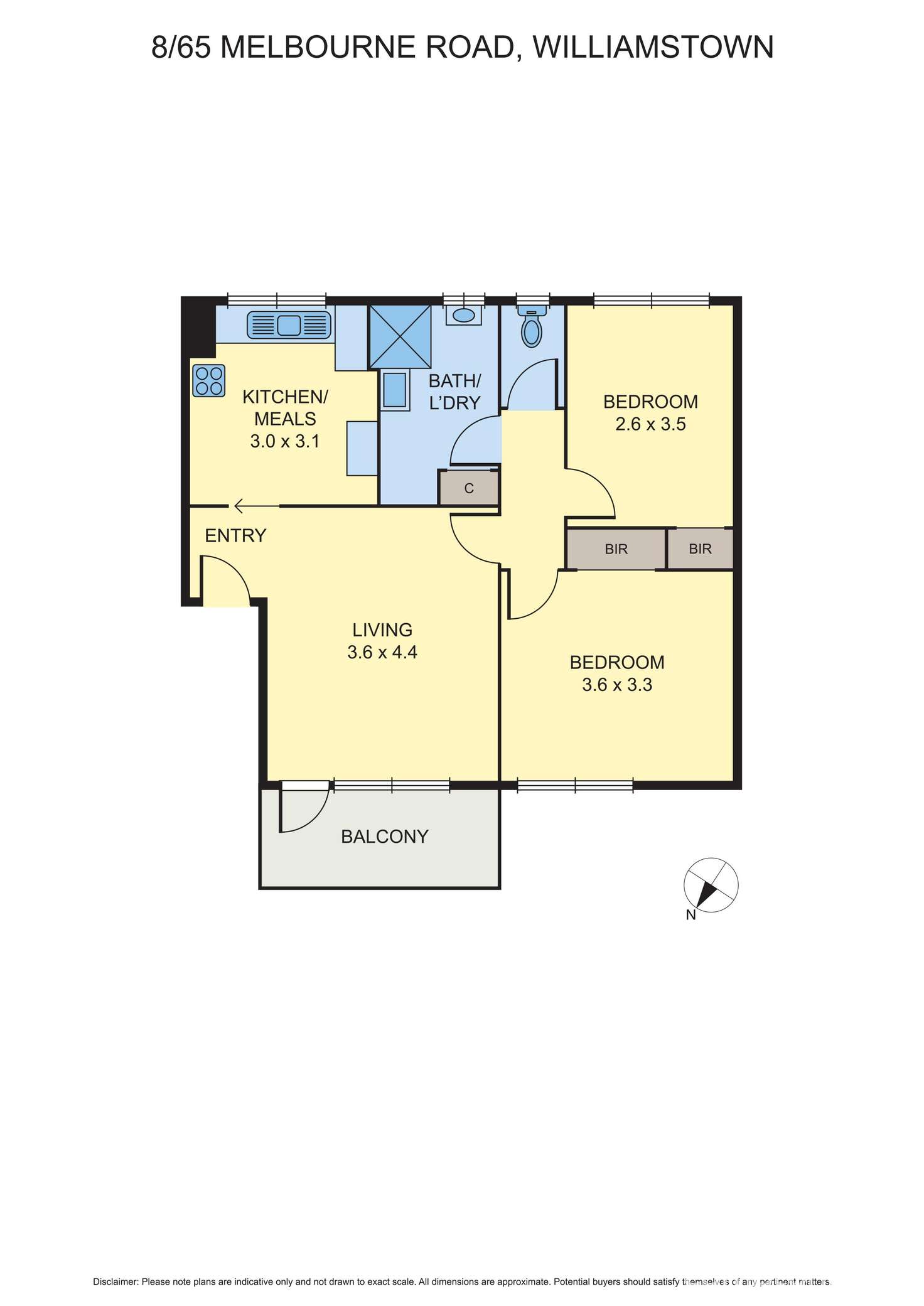 Floorplan of Homely house listing, 8/65 Melbourne Road, Williamstown VIC 3016