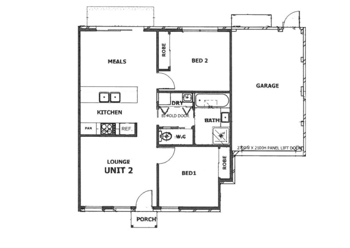 Floorplan of Homely unit listing, 2/15 Maree Court, Kurunjang VIC 3337