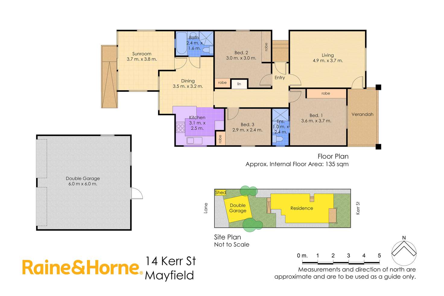 Floorplan of Homely house listing, 14 Kerr Street, Mayfield NSW 2304