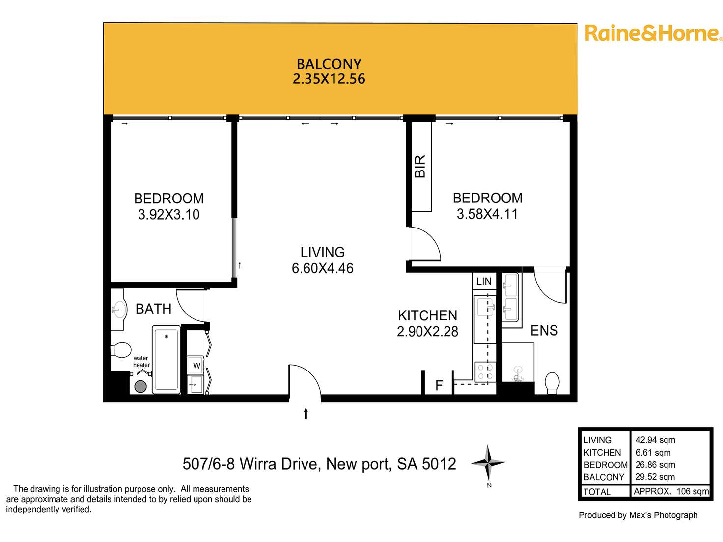 Floorplan of Homely apartment listing, 507/6-8 Wirra Drive, New Port SA 5015