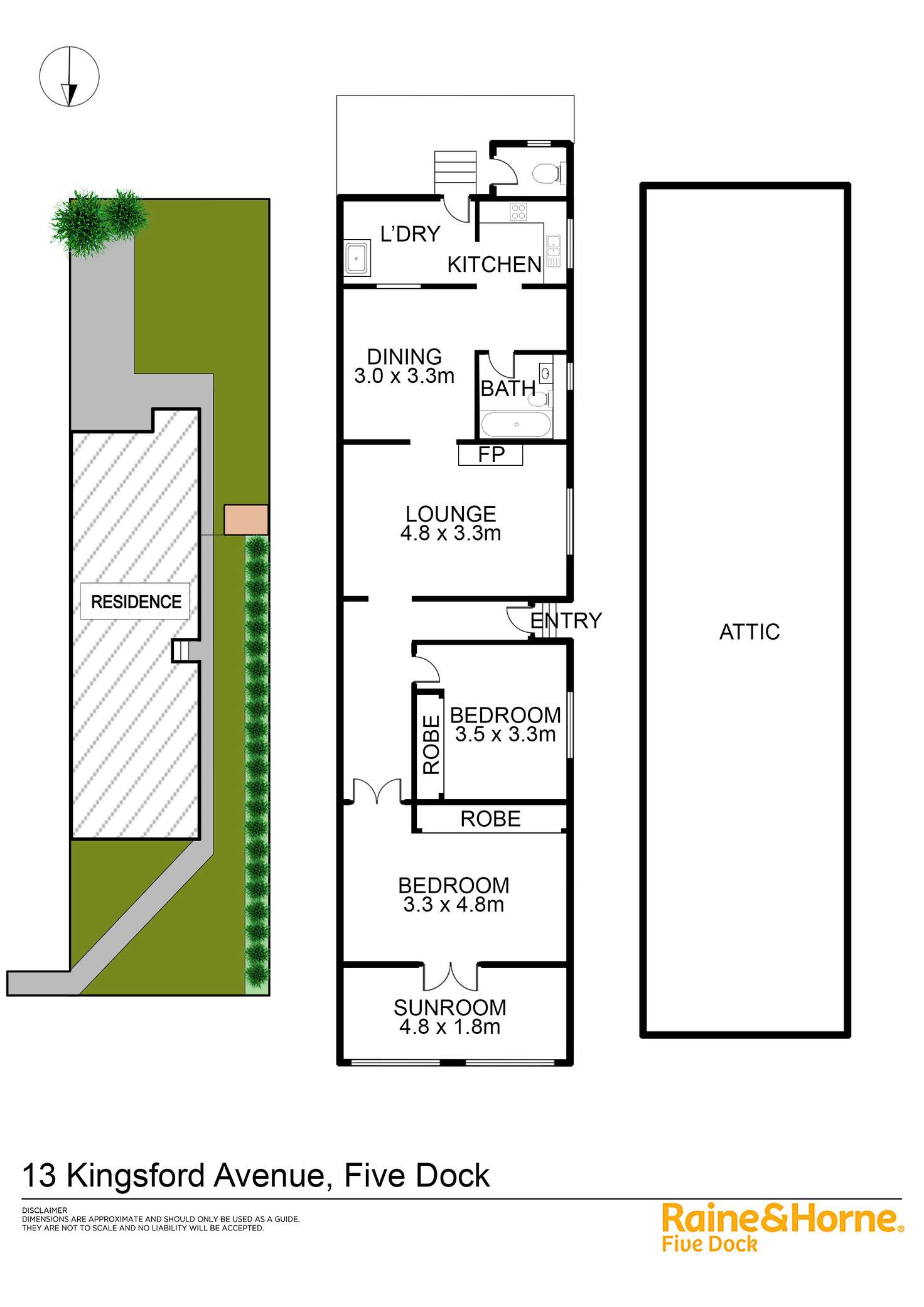 Floorplan of Homely house listing, 13 Kingsford Avenue, Five Dock NSW 2046