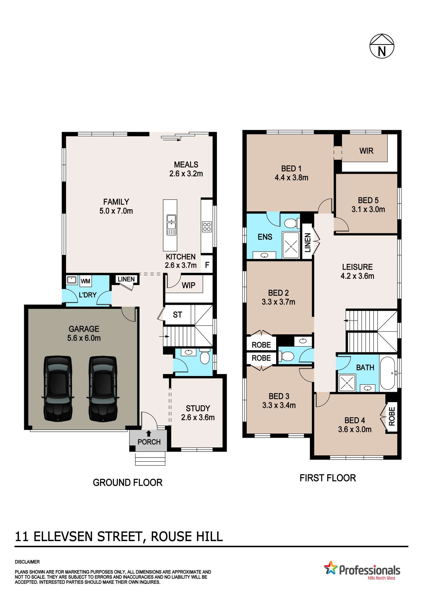 Floorplan of Homely house listing, 11 Ellevsen Street, Rouse Hill NSW 2155