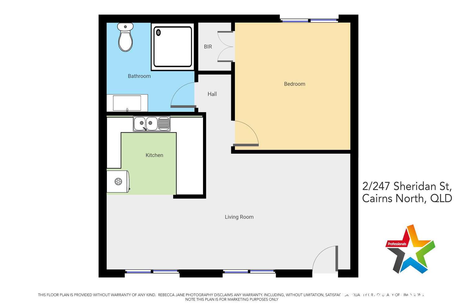 Floorplan of Homely unit listing, 2/247 Sheridan Street, Cairns North QLD 4870