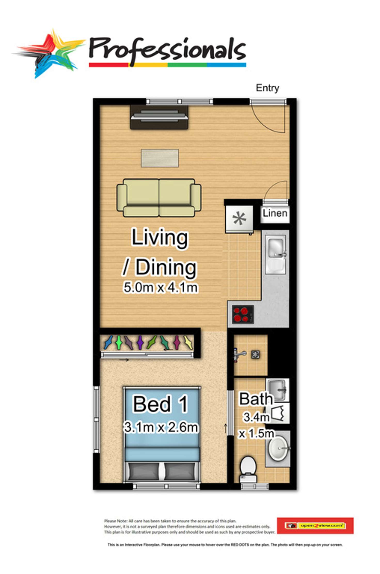 Floorplan of Homely unit listing, 8/71-73 Alfred Street, Manunda QLD 4870