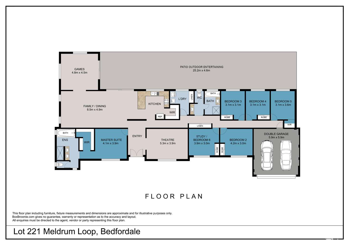 Floorplan of Homely house listing, 14 Meldrum Loop, Bedfordale WA 6112