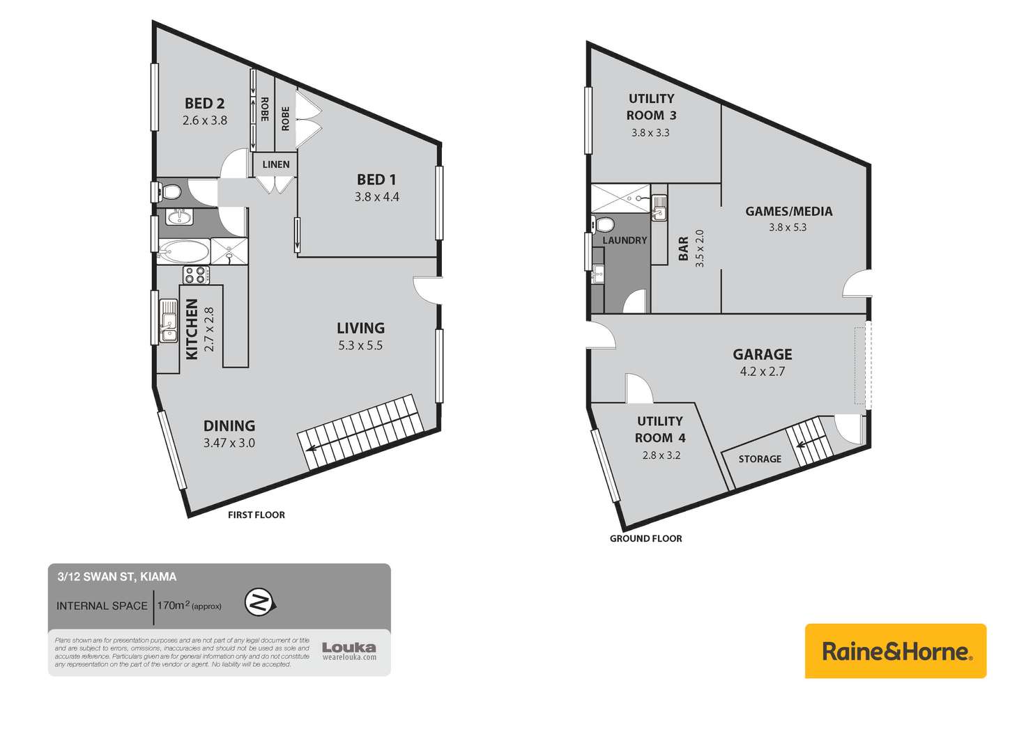 Floorplan of Homely unit listing, 3/12-14 Swan Place, Kiama NSW 2533