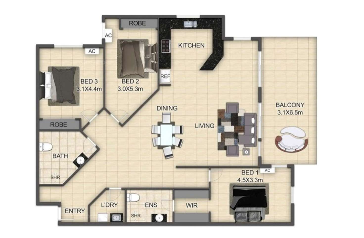 Floorplan of Homely apartment listing, 12/7 Dinah Court, Stuart Park NT 820