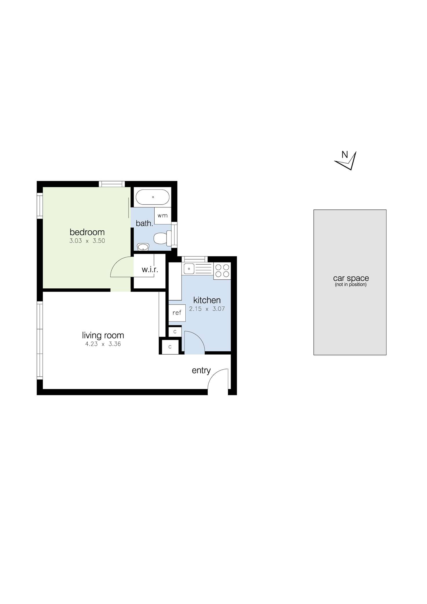 Floorplan of Homely apartment listing, 8/39-41 Hyde Street, Footscray VIC 3011