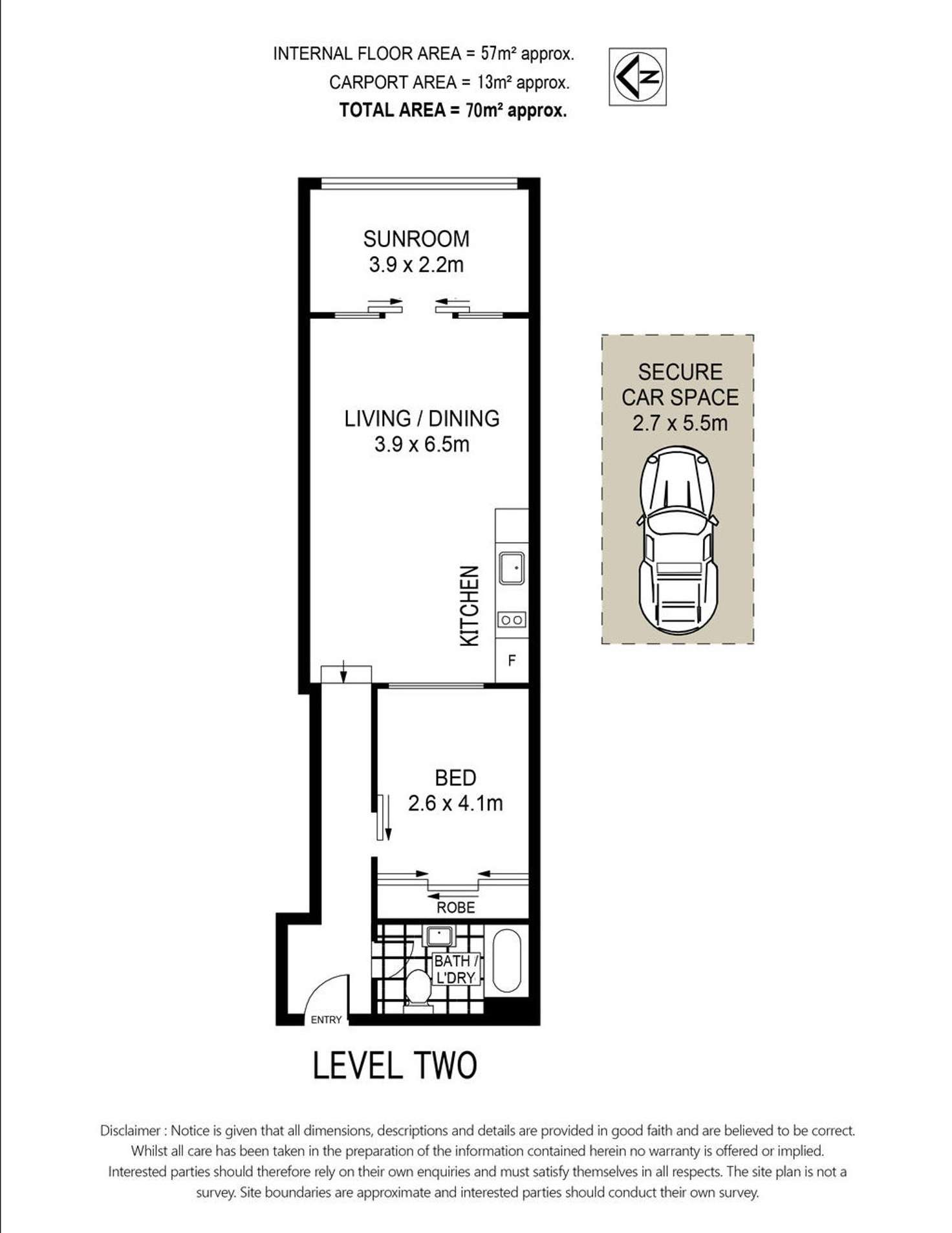 Floorplan of Homely apartment listing, 208/7-9 Abbott Street, Cammeray NSW 2062