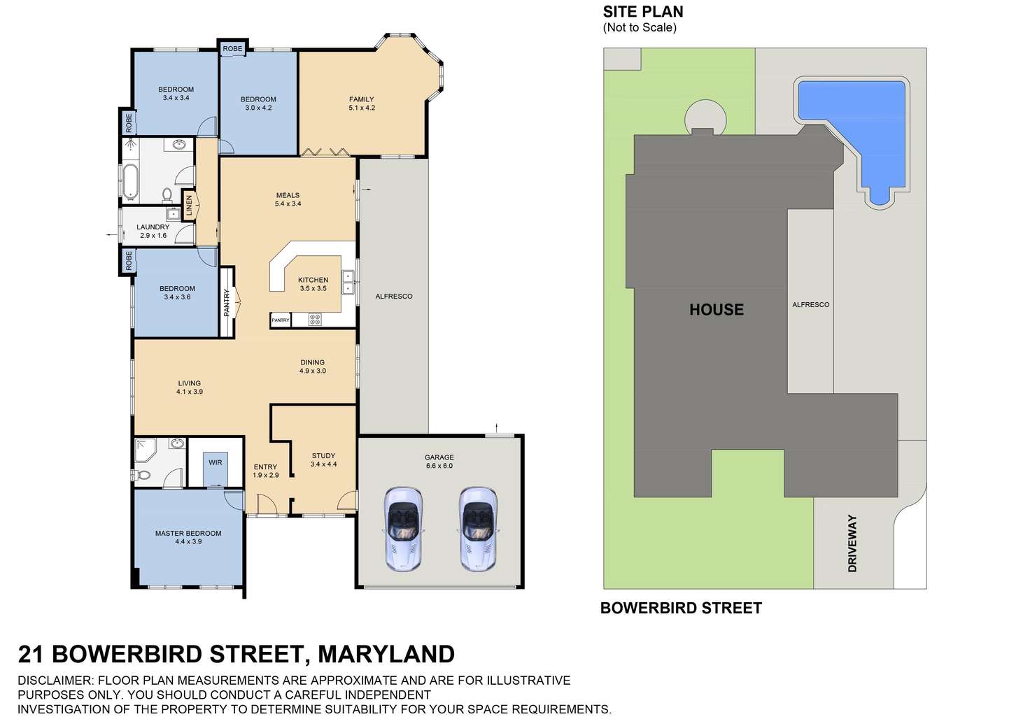 Floorplan of Homely house listing, 21 Bowerbird Street, Maryland NSW 2287