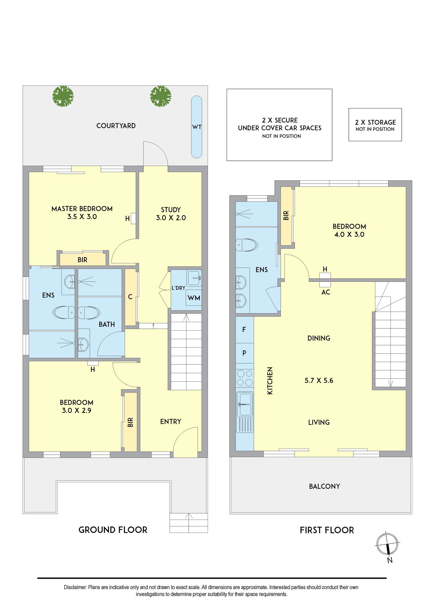 Floorplan of Homely townhouse listing, 1/2A Thistle Grove, Highett VIC 3190