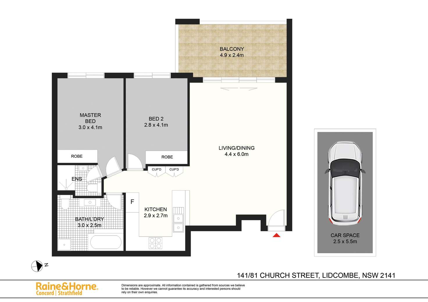 Floorplan of Homely apartment listing, 141/81 Church Street, Lidcombe NSW 2141