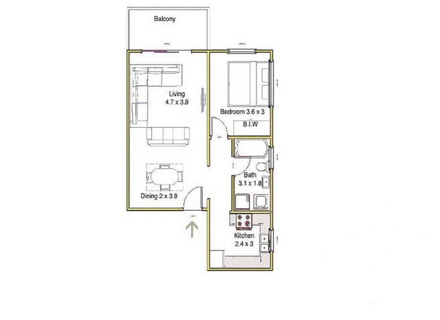 Floorplan of Homely apartment listing, 37/356-360 Railway Terrace, Guildford NSW 2161