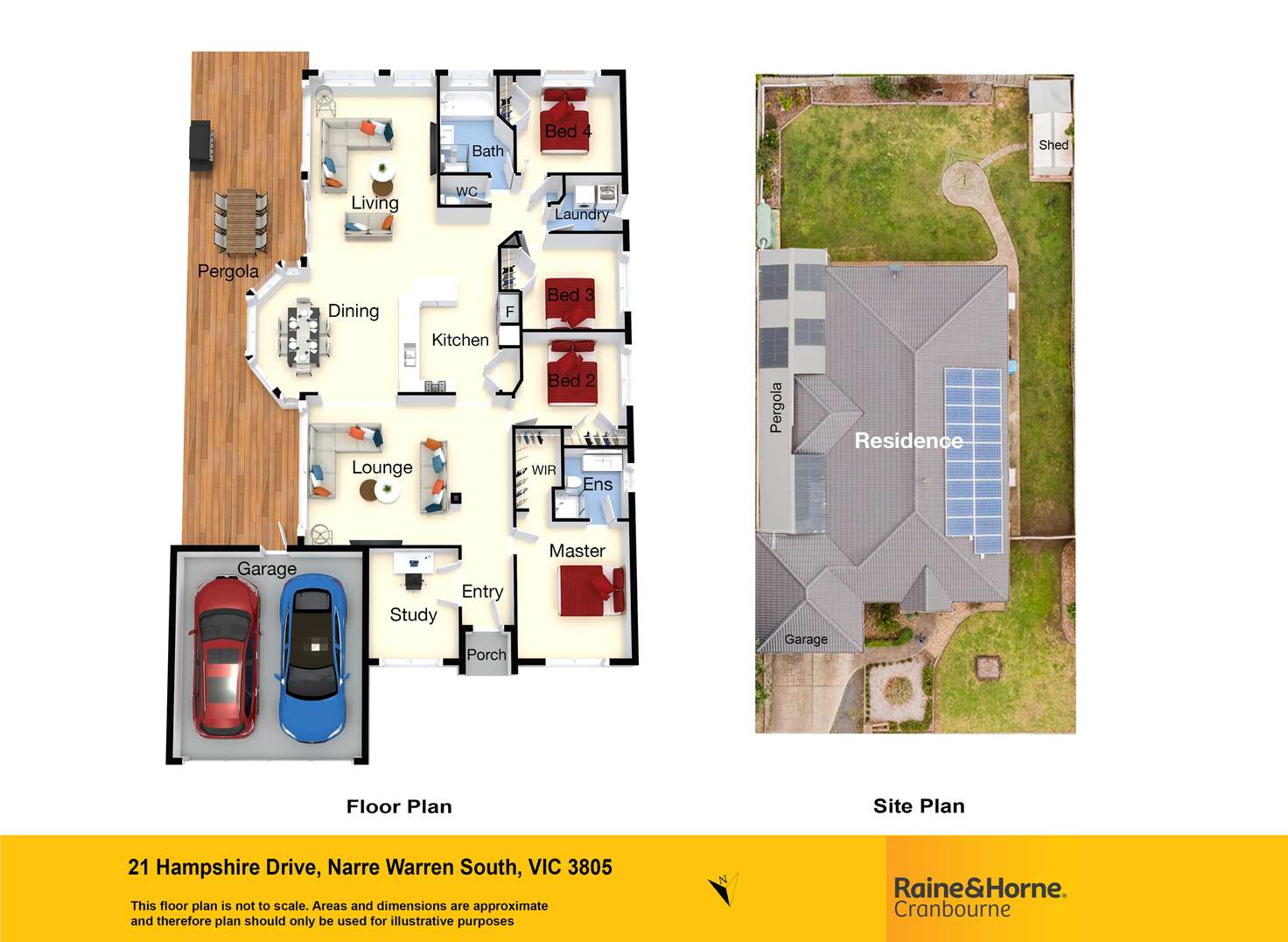 Floorplan of Homely house listing, 21 Hampshire Drive, Narre Warren South VIC 3805