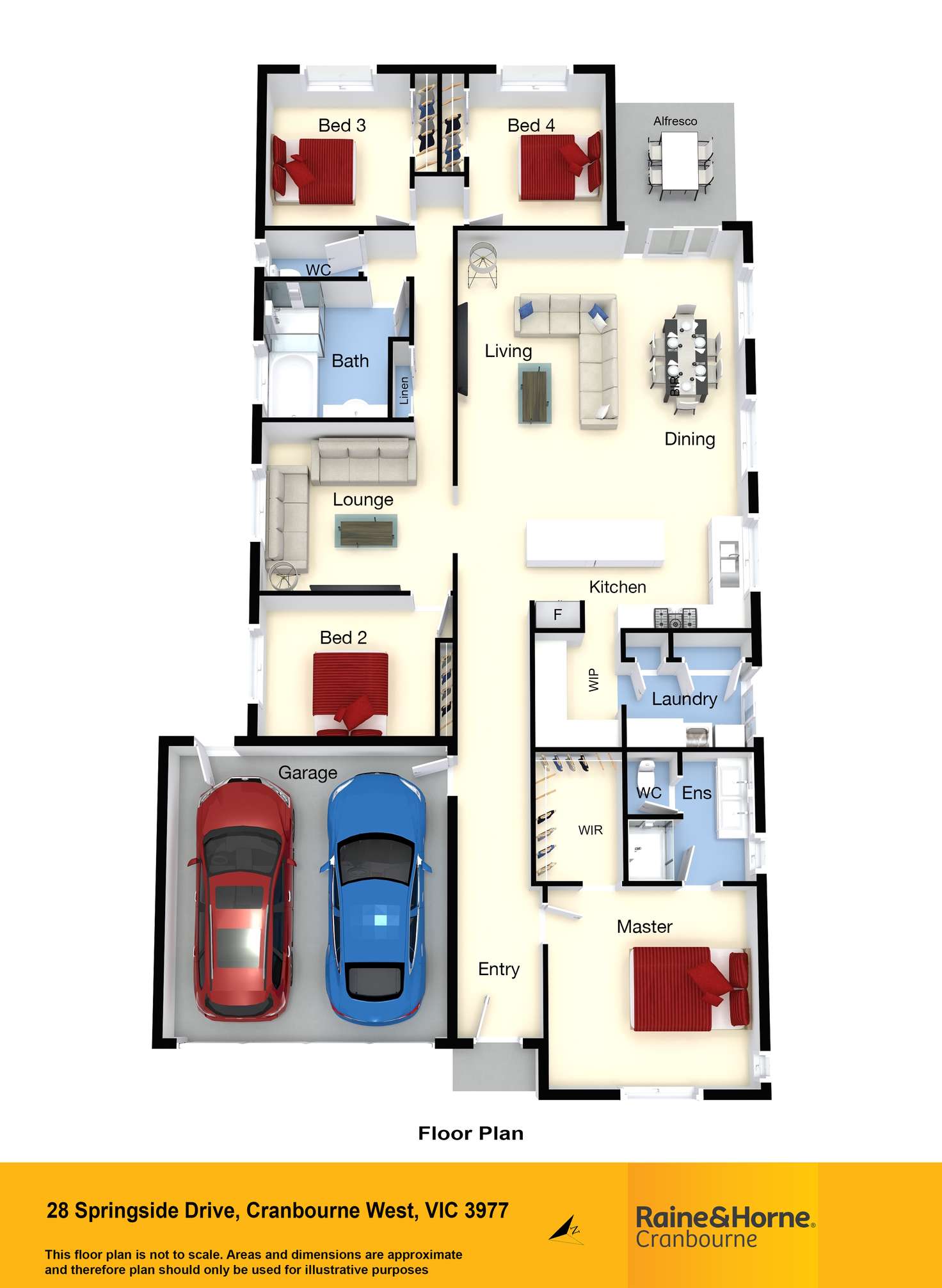 Floorplan of Homely house listing, 28 Springside Drive, Cranbourne West VIC 3977