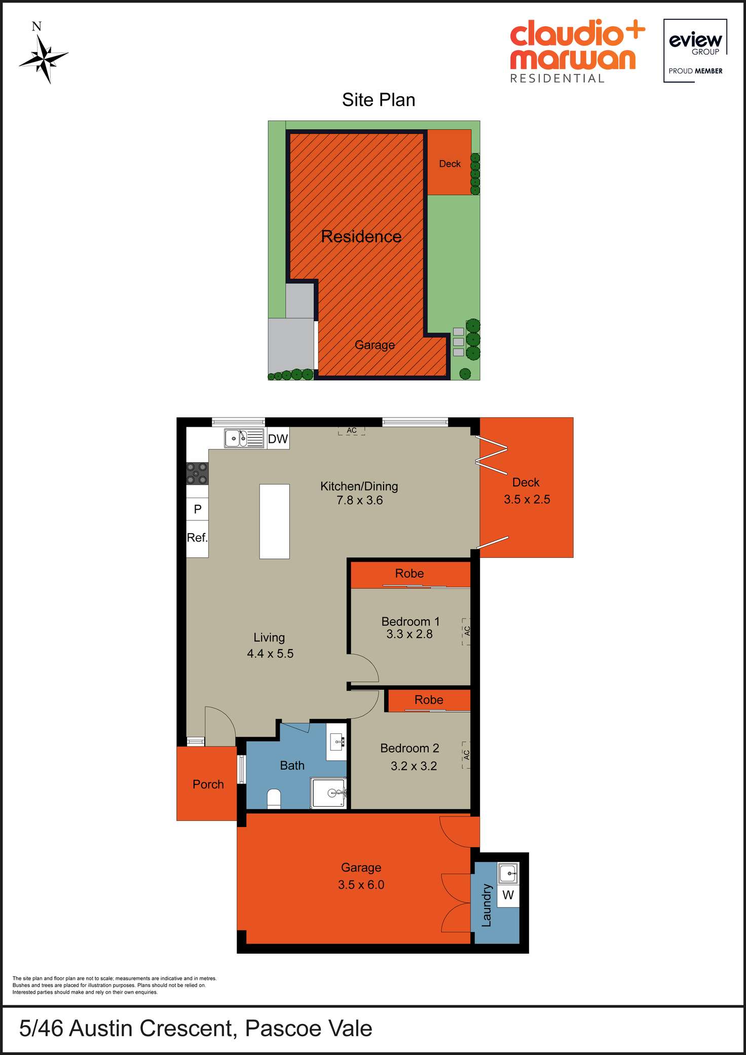 Floorplan of Homely unit listing, 5/46 Austin Crescent, Pascoe Vale VIC 3044