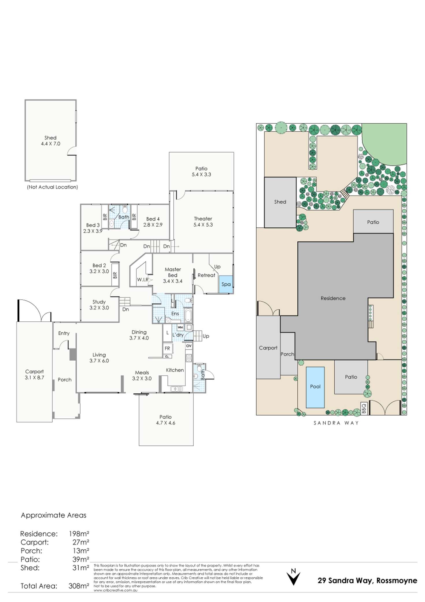 Floorplan of Homely house listing, 29 Sandra Way, Rossmoyne WA 6148