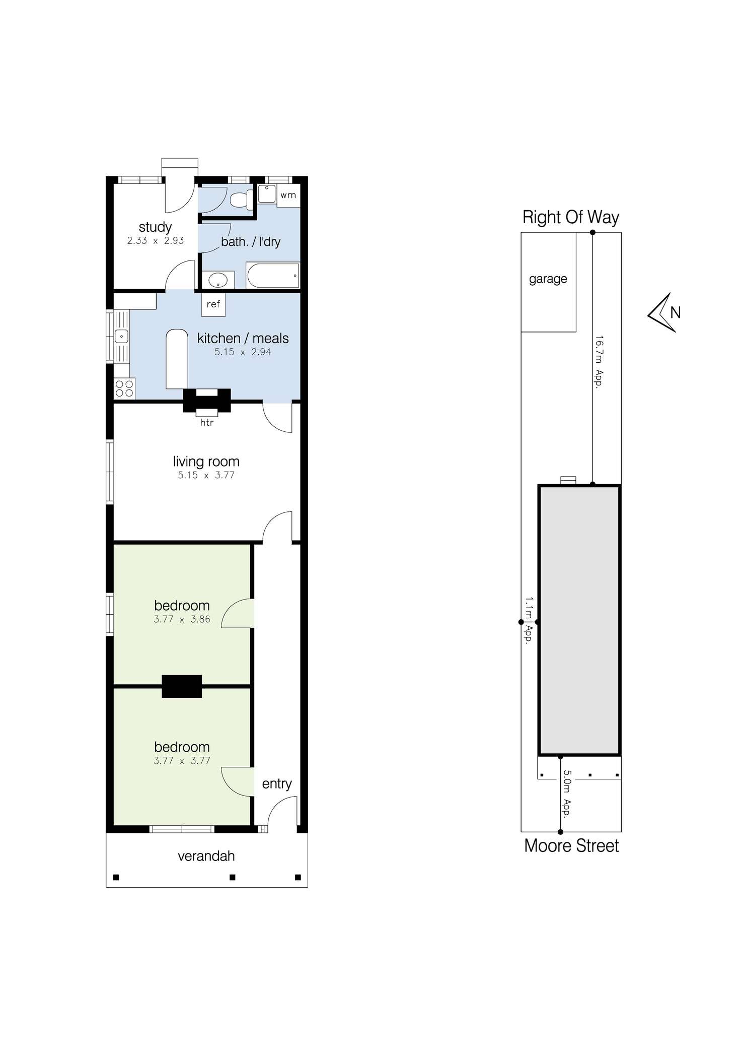 Floorplan of Homely house listing, 35 Moore Street, Footscray VIC 3011