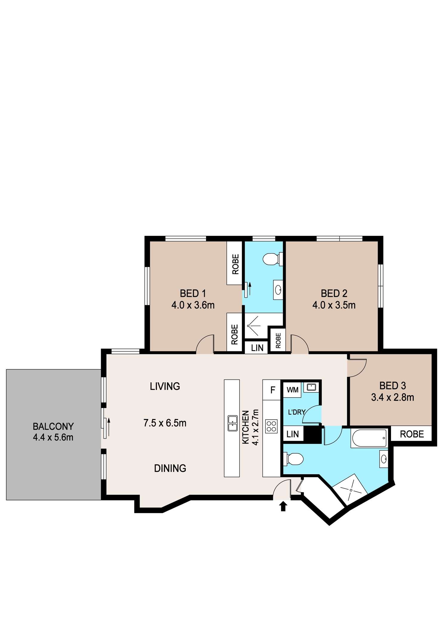 Floorplan of Homely apartment listing, 39/9 Carey Street, Darwin City NT 800