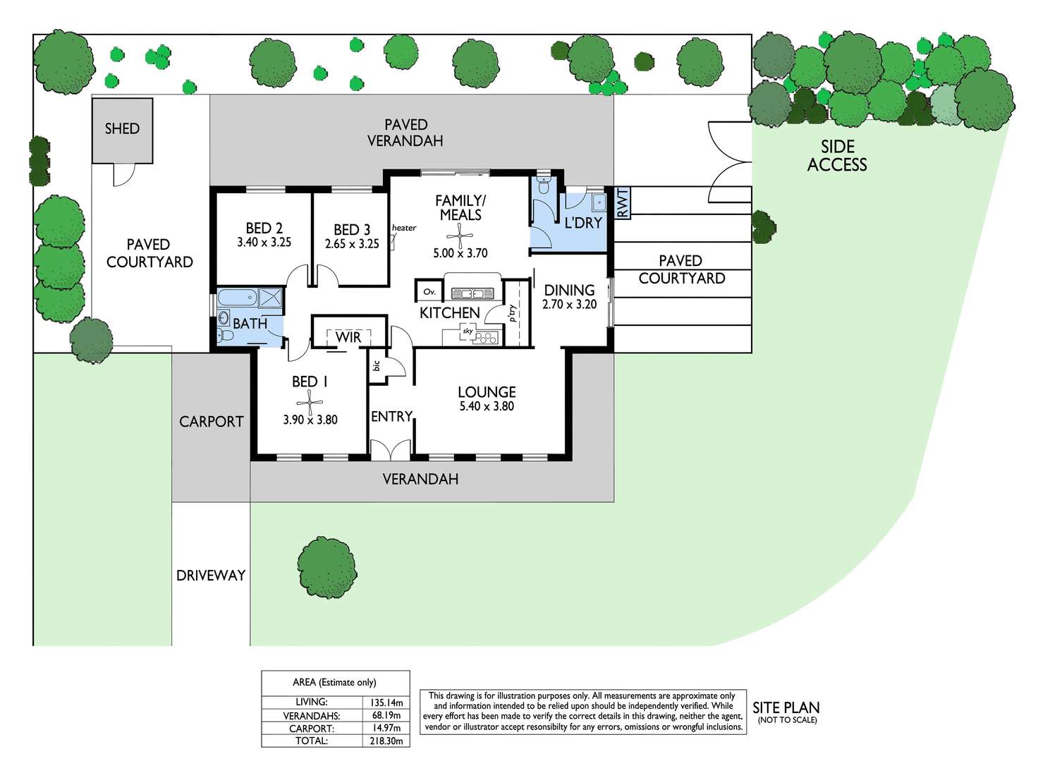 Floorplan of Homely house listing, 5 Lantana Road, Old Reynella SA 5161