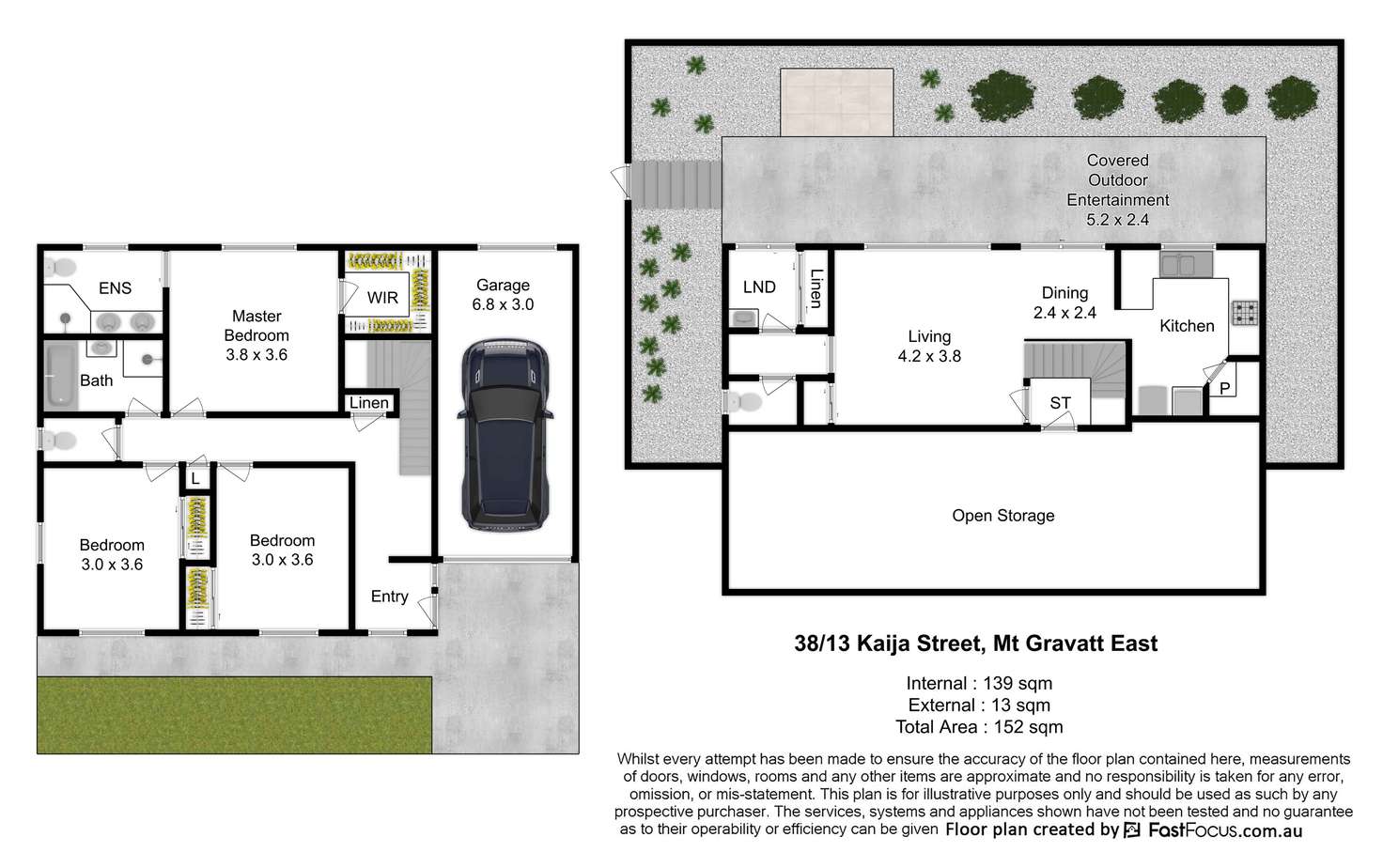 Floorplan of Homely townhouse listing, 38/10 Kaija Street, Mount Gravatt East QLD 4122