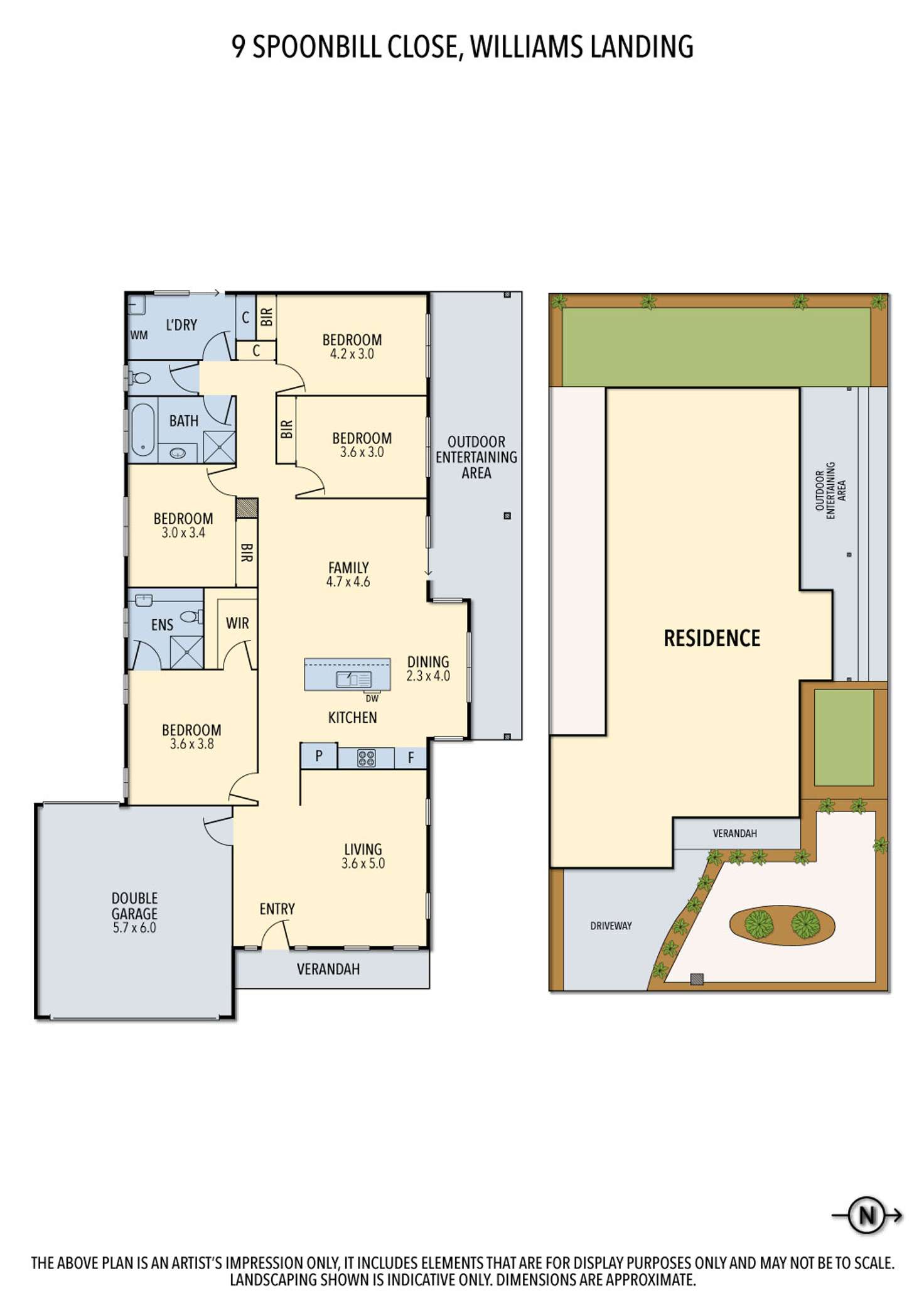 Floorplan of Homely house listing, 9 Spoonbill Close, Williams Landing VIC 3027