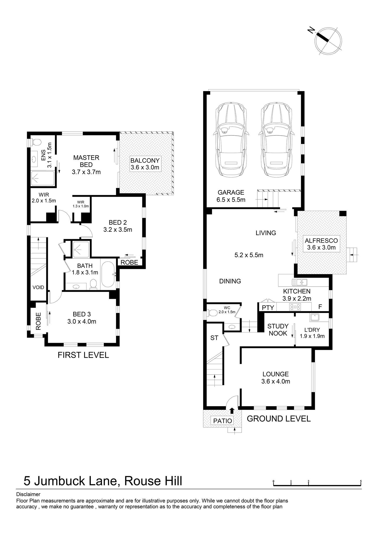 Floorplan of Homely house listing, 5 Jumbuck Lane, Rouse Hill NSW 2155